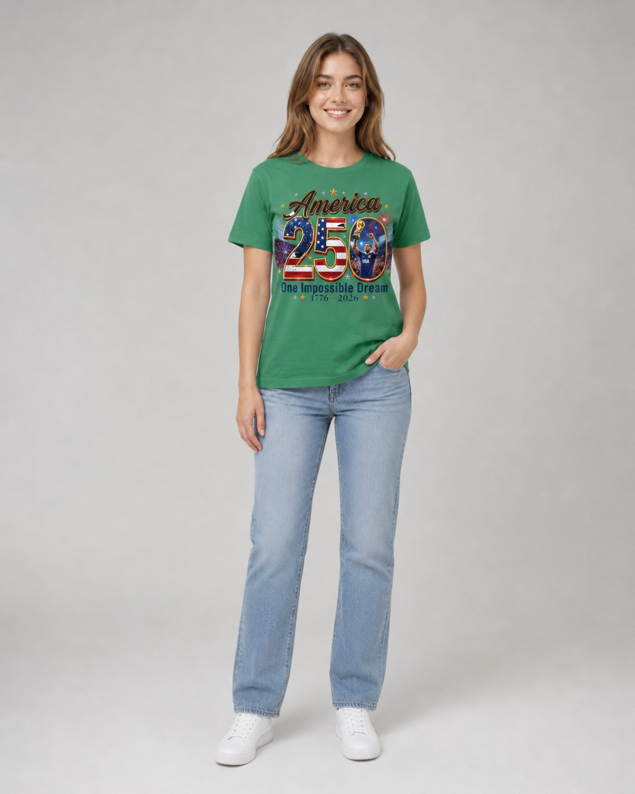 1776–2026 Patriotic Soccer Fan Tee