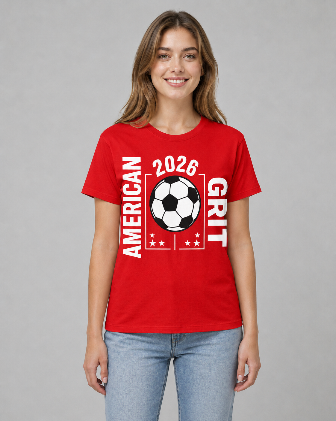 American Grit Patriotic Soccer Tee
