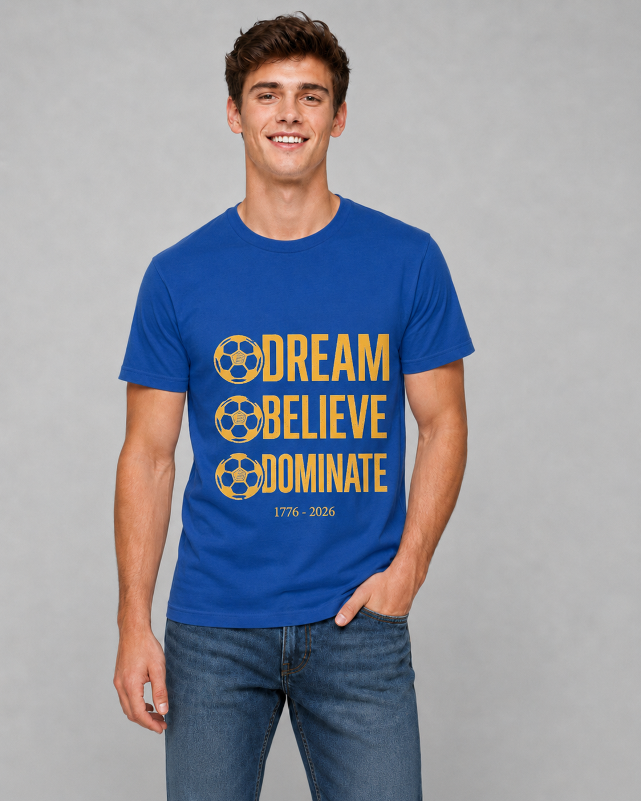 USA Soccer 2026 Dream Believe Dominate T-Shirt