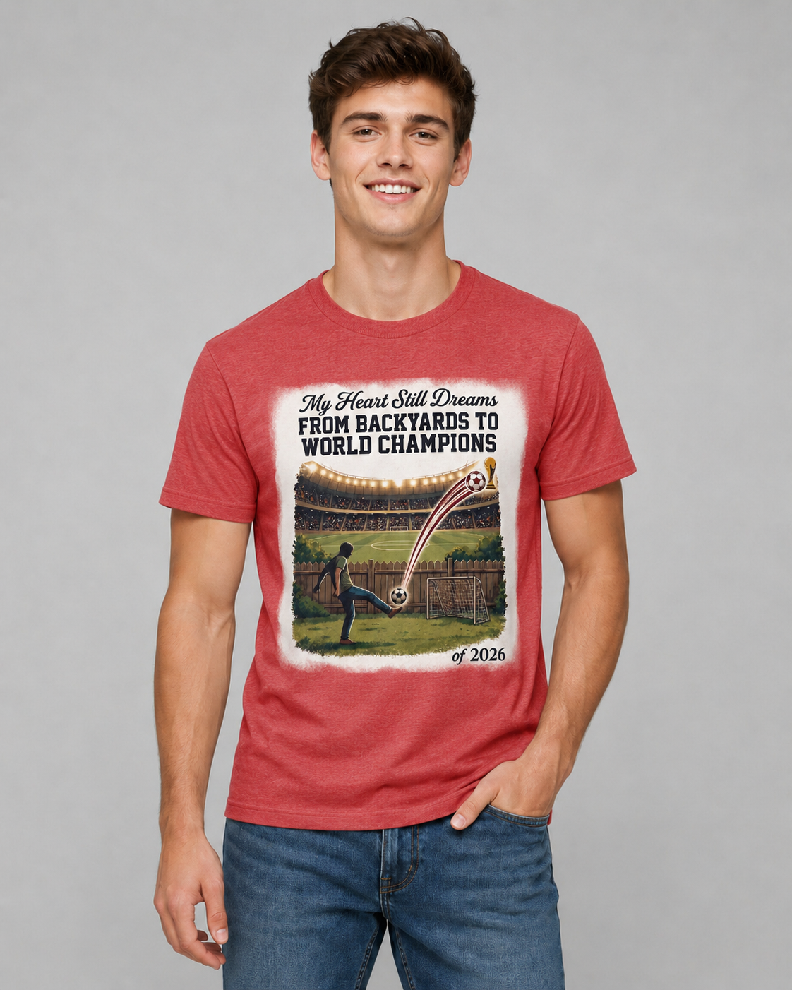 American Soccer Supporter Graphic Tee