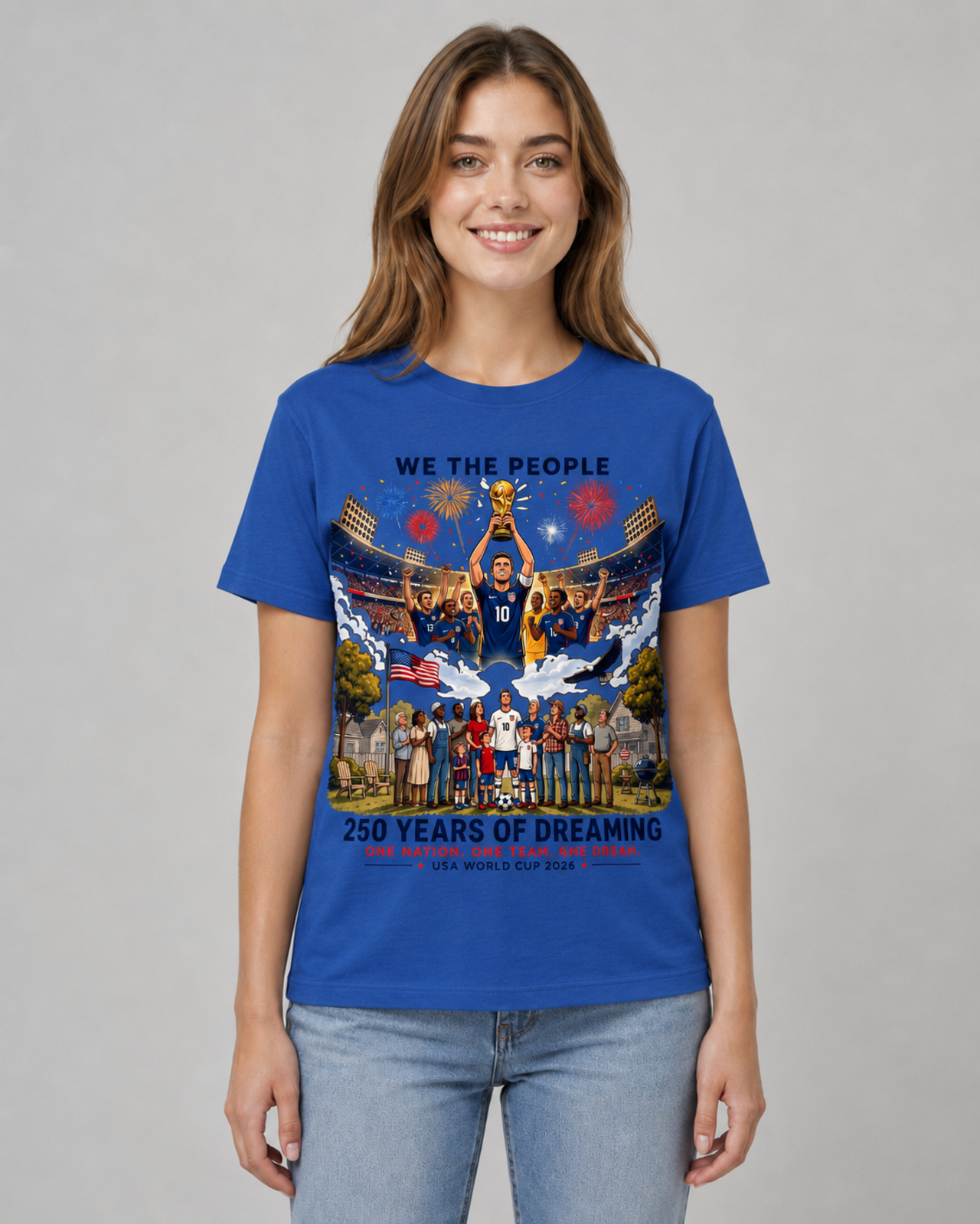 1776–2026 Patriotic Soccer T-Shirt