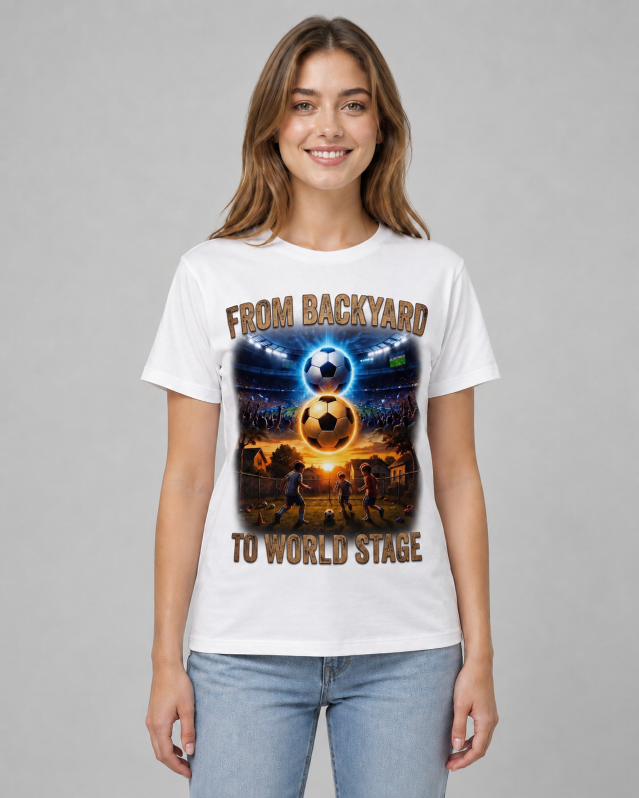 American Soccer Supporter Graphic Tee