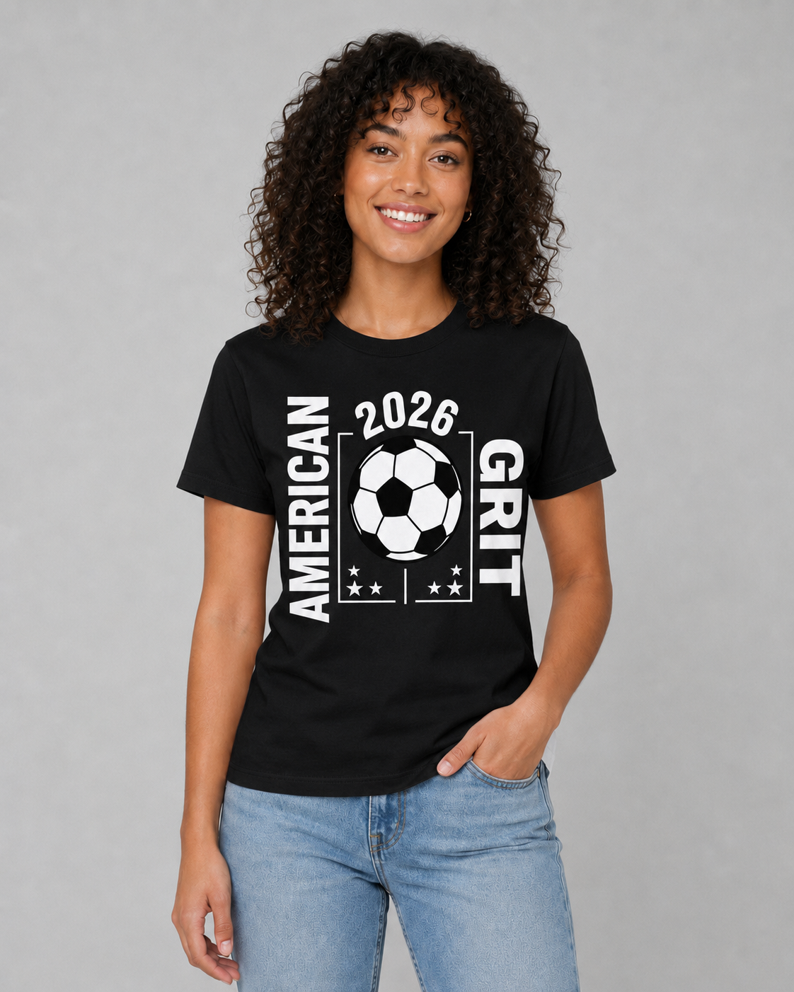 American Grit Patriotic Soccer Tee