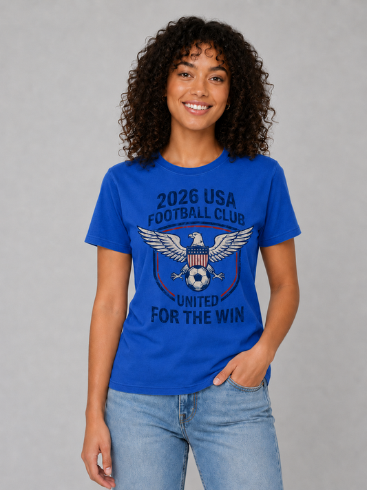 US Football Club Patriotic 2026 USA Supporters Tee