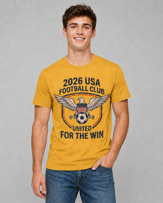 US Football Club Patriotic 2026 USA Supporters Tee