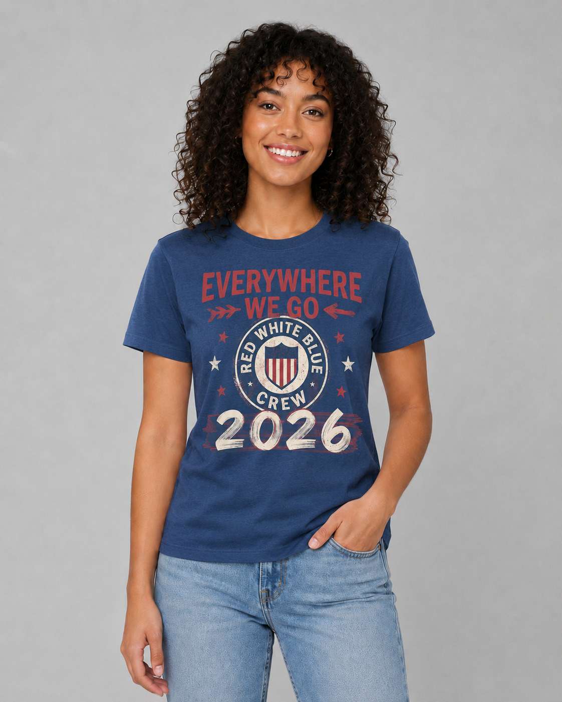 Patriotic 2026 USA Supporters Tee